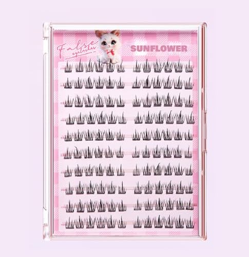 Self-Adhesive False Eyelash Clusters 10-12mm, 120 Pieces Black
