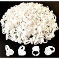 Blossom 300 PCS Heart Glue Cups for Lash Extension Supplies, Fan Fanning Eyelash Glue Holder, White