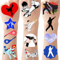 CupaPlay 176 Taekwondo Temporary Tattoos - 24 Sheets Party Favors