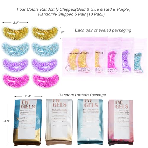 Reusable Gel Eye Patches for Puffy Eyes - Cold & Hot Therapy
