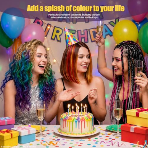 Artdone Hair Chalk Kit 10 Colors - Temporary Washable Hair Dye Pens