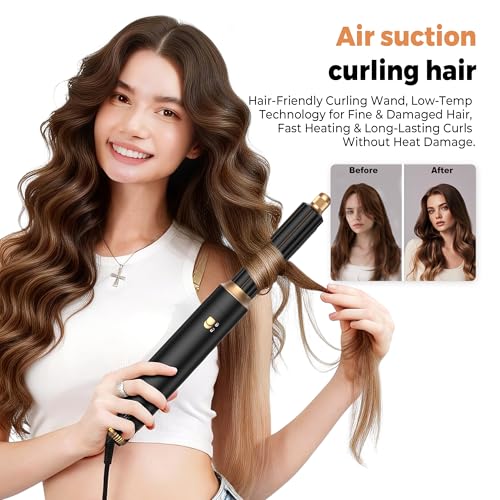 OKWRAP 5-in-1 Hair Dryer Brush Set with Auto Wrap Curlers