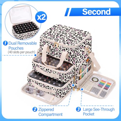 Britimes Extra Large Nail Polish Organizer – Holds 80-100 Bottles