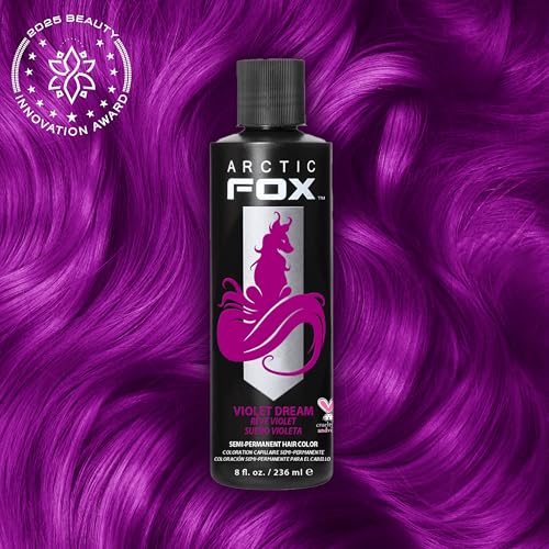 Arctic Fox Violet Dream Semi-Permanent Hair Dye, Ammonia-Free, 2 x 8 oz (Violet Dream)