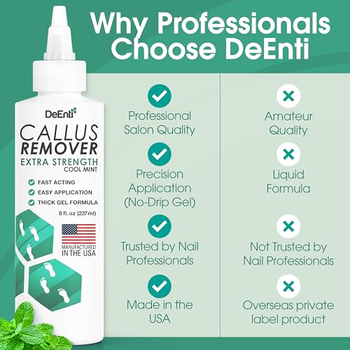 Extra-Strength Callus Remover Gel for Feet - 8oz Cool Mint