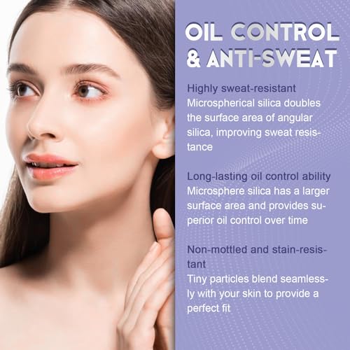 Matte Setting Powder with Puff - Oil Control Face Powder