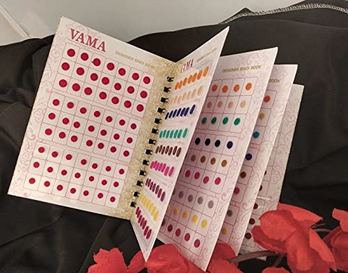 VAMA Multicolor Bindi Booklet - 504 Self-Adhesive Bindis for Women