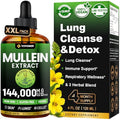 Mullein Drops for Lungs Unflavoured 4 fl oz – 120 Servings, Detox Formula