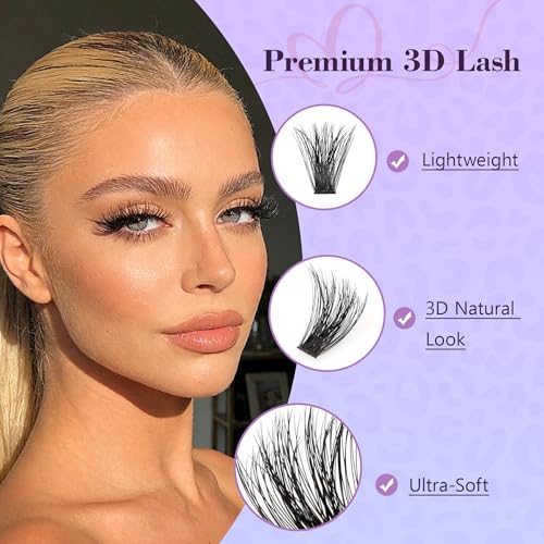 160Pcs 100D D Curl Lash Clusters 10-18mm - DIY Volume Extensions Kit