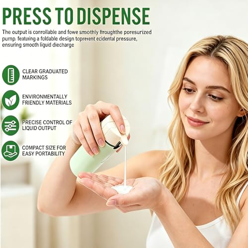 4 Pack 30ml TSA Travel Bottles – Leakproof Pump Dispensers