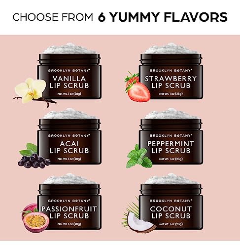 Brooklyn Botany Lip Scrub Exfoliator – Coconut Oil, 1 oz