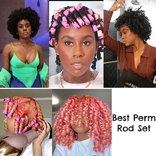 20Pc Perm Rods Set for Natural Hair - Cold Wave Rollers