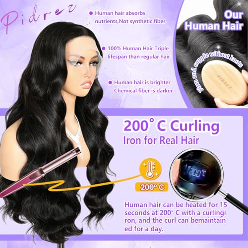250% Density Body Wave Lace Front Wig - 18 Inch Human Hair