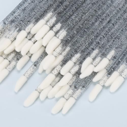 Disposable Lip Brushes Applicators - 300 Count Black