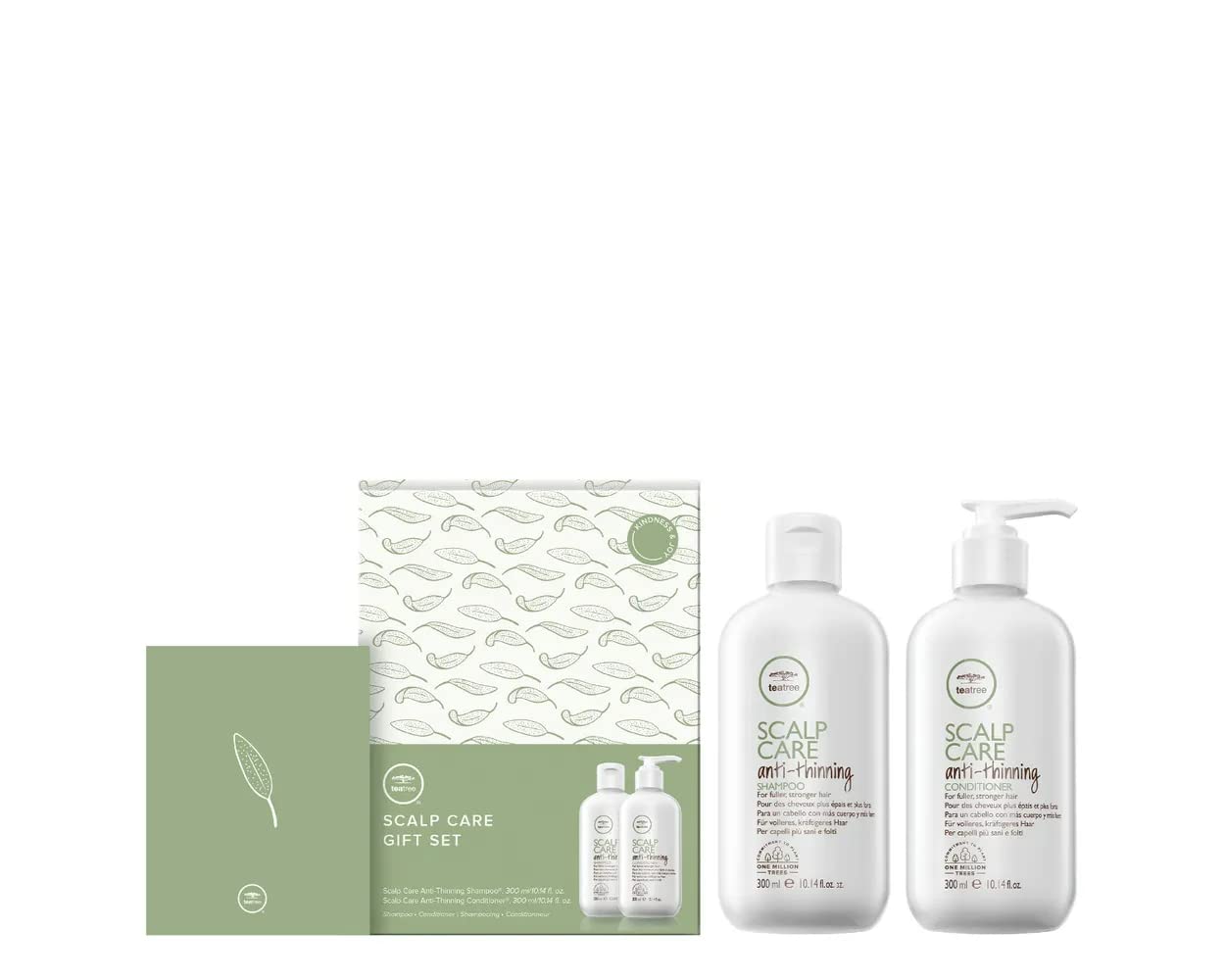 Tea Tree Scalp Care Holiday Gift Set, Shampoo + Conditioner, For Fine + Thinning Hair