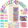 933-Piece Girls Hair Accessories Set with Organizer - Beige