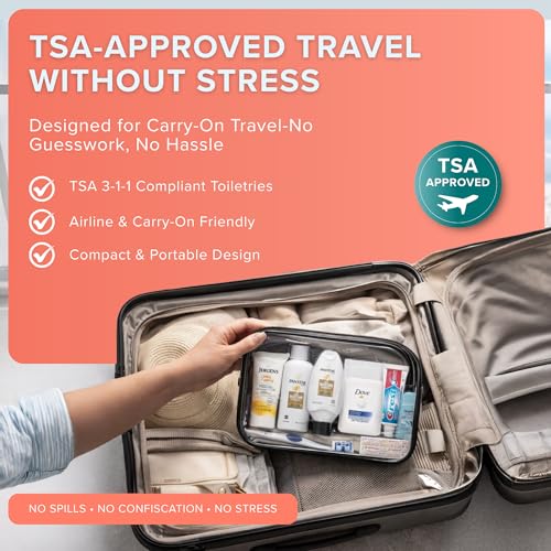 Women's Travel Toiletry Kit – 15-Piece TSA-Compliant