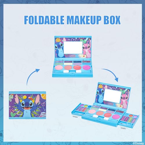 Townley Girl Stitch Fold-Out Makeup Palette with Mirror