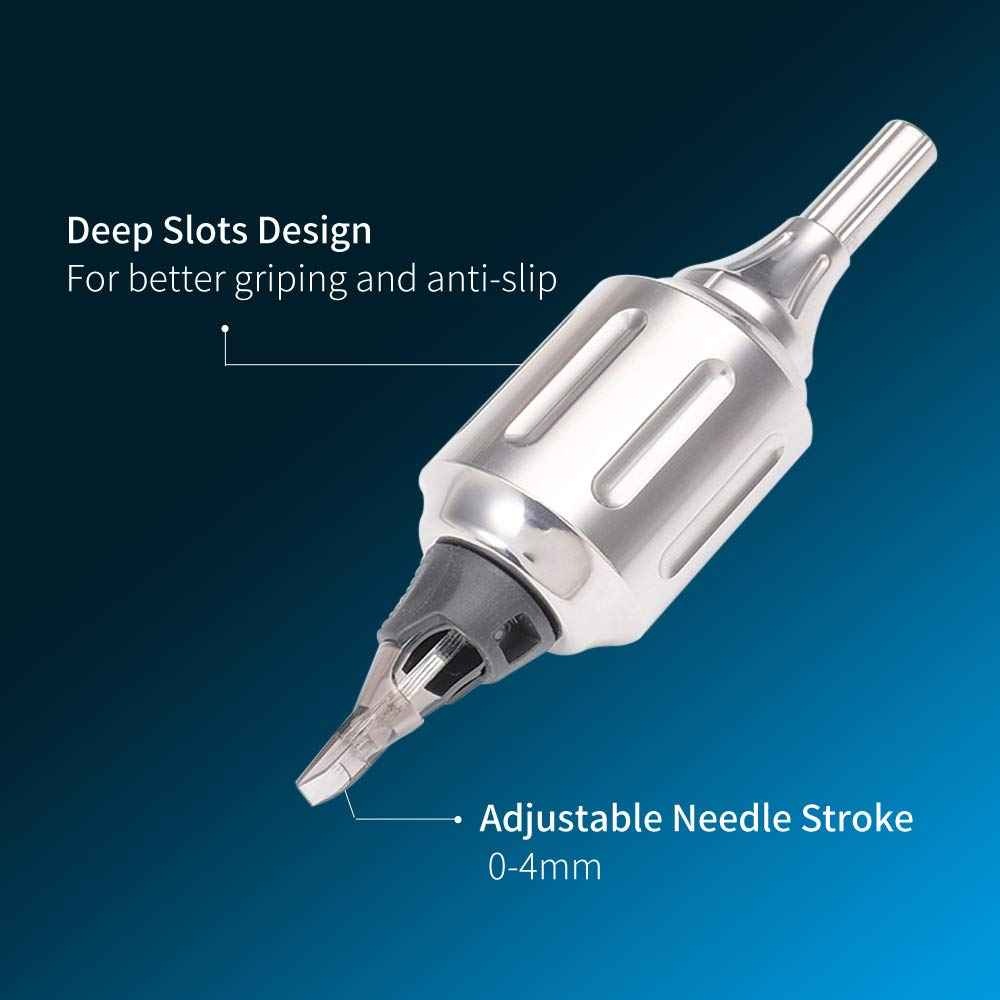 Denergy Cartridge Tattoo Grips-CNC 316L Stainless Steel Heavy Adjustable Autoclavable Tattoo Cartridge Grip 32mm for Rotary Tattoo Gun and Coil Machine
