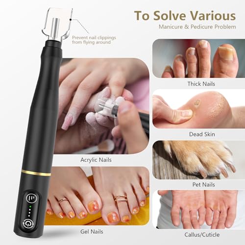 TUOBEO Cordless Nail Drill Kit - Rechargeable Efile for Manicure & Pedicure