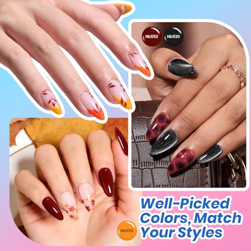 Beetles Multicolor Harmony Palette Fall Gel Nail Polish Set - 36 Colors, HEMA & TPO Free