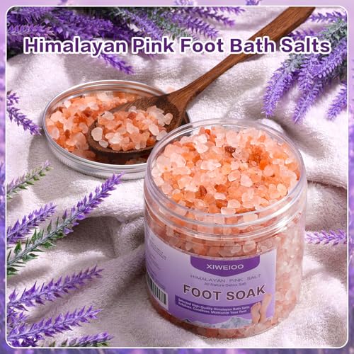 Himalayan Pink Salt Foot Soak Kit - Tea Tree Oil & Epsom Salt Pedicure Set