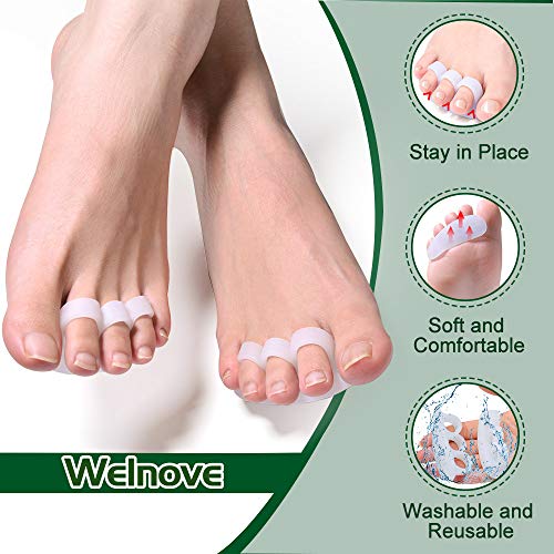 Welnove Hammer Toe Pads - 4 Pcs Gel Toe Support Cushions