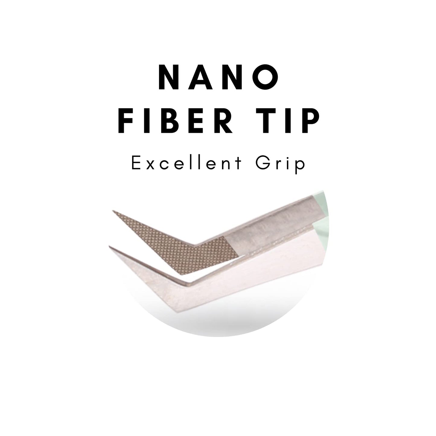 M LASH Tweezers for Eyelash Extensions (Set of 4) - Professional Lash Extension Tweezers - Fiber Tip, Japanese Steel, Diamond Grip Eyelash Extension Tweezer set (White)