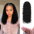 AMUMI 14-Inch Curly Crochet Hair for Black Women - 100 Strands