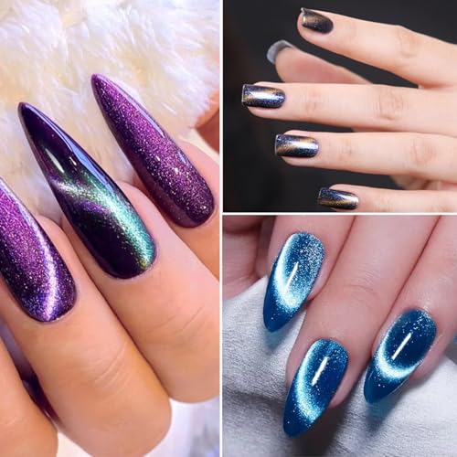 5pcs Cat Eye Nail Magnet Set - Double-Ended Tool for Stunning Designs
