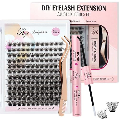 Riya Lash Clusters Kit 144Pcs with Bond & Seal Glue