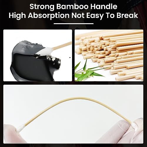 Double-Ended Gun Cleaning Swabs 6-inch Lint-Free Cotton for Firearms