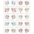 10Pcs Christmas Temporary Tattoos - Festive Holiday Face Stickers