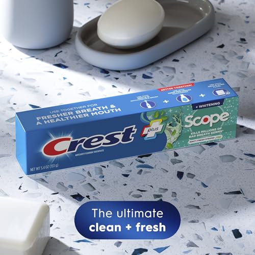 Crest + Scope Complete Whitening Fluoride Toothpaste - 3 Pack, 5.4 oz