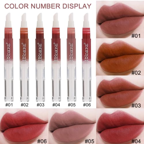 Non-Sticky Mousse Lip Gloss - Semi-Matte, Waterproof & Long-Lasting
