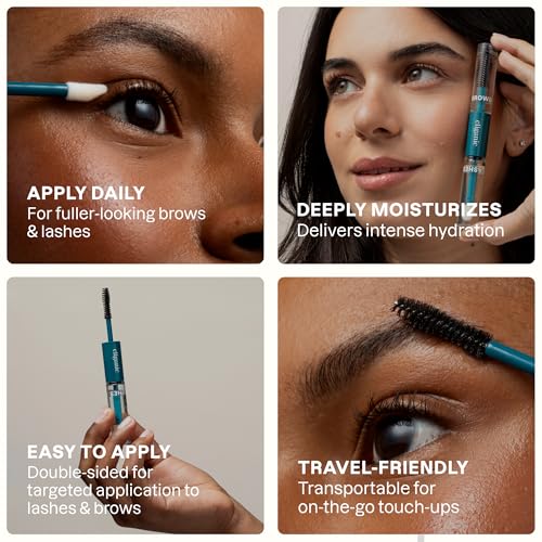 Cliganic Organic Castor Oil for Lashes & Brows – Refillable Wand