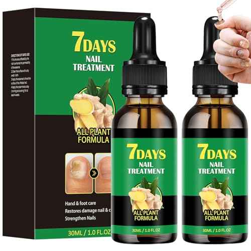 Ginger nail treatment 7 days nail support nail care, 2 pcs nail treatment, Ginger nail growth serum, Ginger cuticle care oil for nails,Cuticle serum for nails