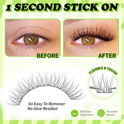 Self Adhesive Eyelashes 10-14mm Mixed Lengths 120Pcs