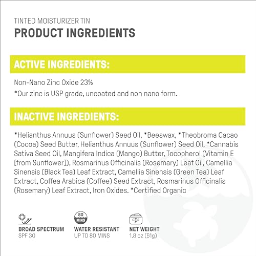 Raw Elements Ultra-Moisturizing Tinted Face Sunscreen SPF 30