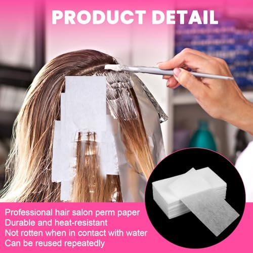 Hair Perm End Papers - 88 Disposable Curling Papers for Salon & Home Use