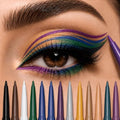12 Shade Waterproof Eyeliner Pencil Set