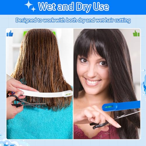 MAIPAY Professional Hair Cutting Tool,Easy-to-Use Hair Cutting Tools for Women,DIY Home Hair Cutting Clips for Bangs, Layers and Split Ends,Practical Hair Cutting Guide,Blue