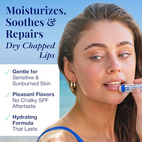 Panama Jack SPF 45 Sunscreen Lip Balm – Broad Spectrum UVA-UVB
