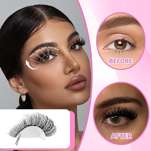 YIDUO 255PCS Volume Lash Clusters Kit with Bond & Seal
