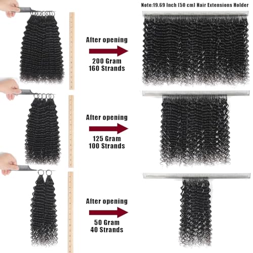 18 Inch Deep Wave Crochet Hair Extensions for Black Women - 125g