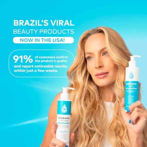 Hidratei Brazilian Beauty Shampoo | Ultimate Moisturizer for All Hair Types | Deep Scalp Restoration & Hair Balance | Clean Label & Natural Ingredients | 8.45 Oz