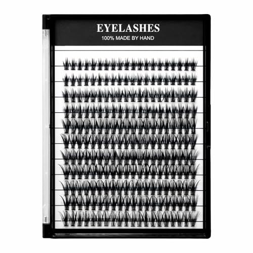 Vayator Large Tray 220 Cluster/Box Eyelashes 0.07 Thickness Eyelashes Individual Eyelash False Eyelashes Extension Eyelash 10D/20D/40D/50D Eyelash (40RR-10-16mm Mixed Lashes Kit)