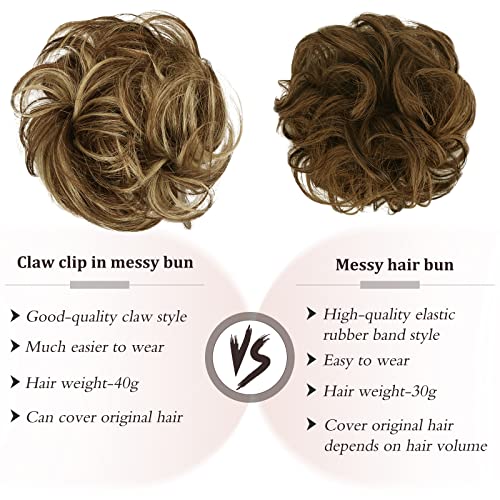 Claw Clip Messy Bun Hair Piece | Real Human Hair Extensions