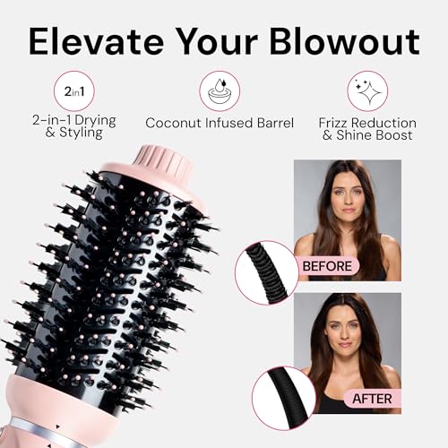 L'ANGE HAIR VolumeBoost 60mm Blow Dryer Brush | Ceramic Volumizing