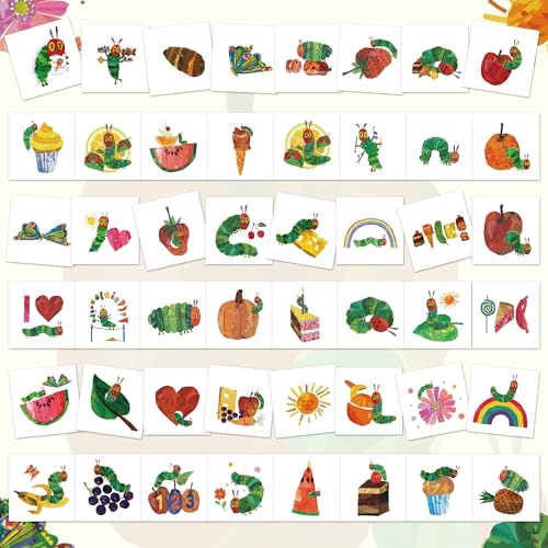 Hungry Insects Temporary Tattoos - 144 Pieces Kids Stickers
